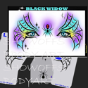 Picture of Black Widow Stencil Eyes - 04SE