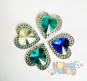 Picture of Double Heart Gems - Frozen Assortment - 16mm (7 pc.) (AG-DH1)