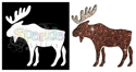 Picture of Moose - Sparkle Stencil (1pc)