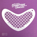 Picture of Art Factory Boomerang Stencil - Mermaid Scale (B013)