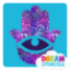 Picture of Hamsa Hand Glitter Tattoo Stencil - HP-34 (5pc pack)