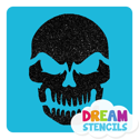 Picture of Evil Skull Glitter Tattoo Stencil - HP-132 (5pc pack)