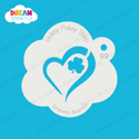 Picture of Heart  Shamrock - Dream Stencil - 99