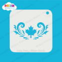 Picture of Maple Leaf With Swirls  - Dream Stencil - 128