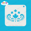 Picture of Cascading Maple Leaves With Swirls  - Dream Stencil - 129