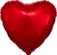 Picture of 17" Anagram Heart Foil Balloon - Metallic Red (1pc)